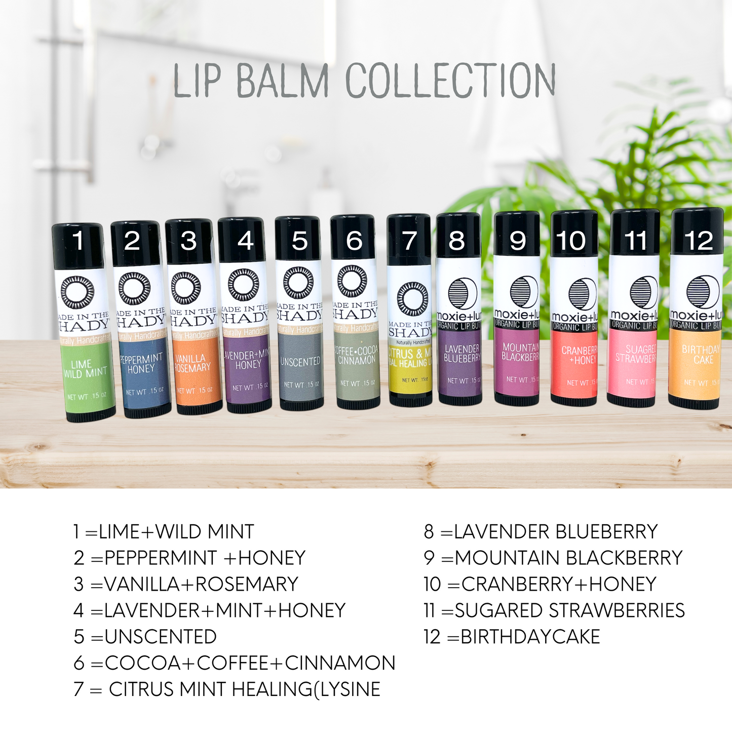 Organic Lip Balm Singles • Goodbye Dry, Chapped Lips • (Free Shipping w/ $25 Purchase)