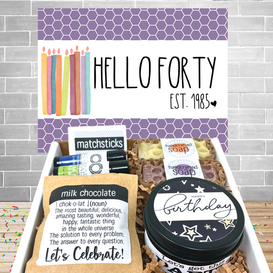 40th Birthday All Natural Self Care Pamper Package (7PC)