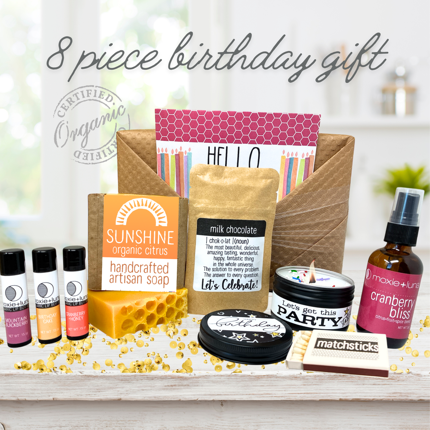 Hello Teen Girl Birthday Gift Box | Personalized Natural Self Care Gift *PICK BIRTHDAY YEAR*