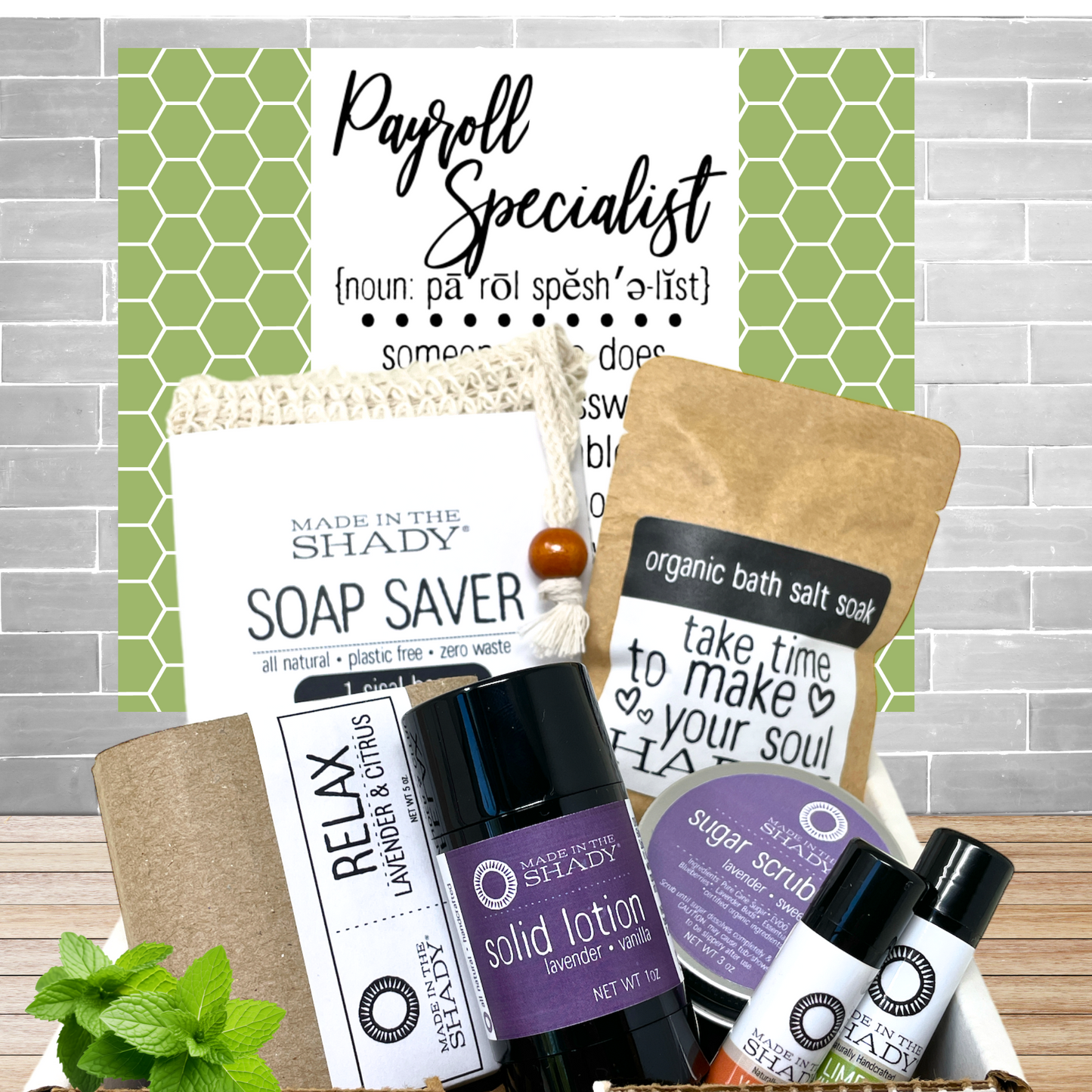 Payroll Specialist All Natural Pamper Care Package Gift (7PC)
