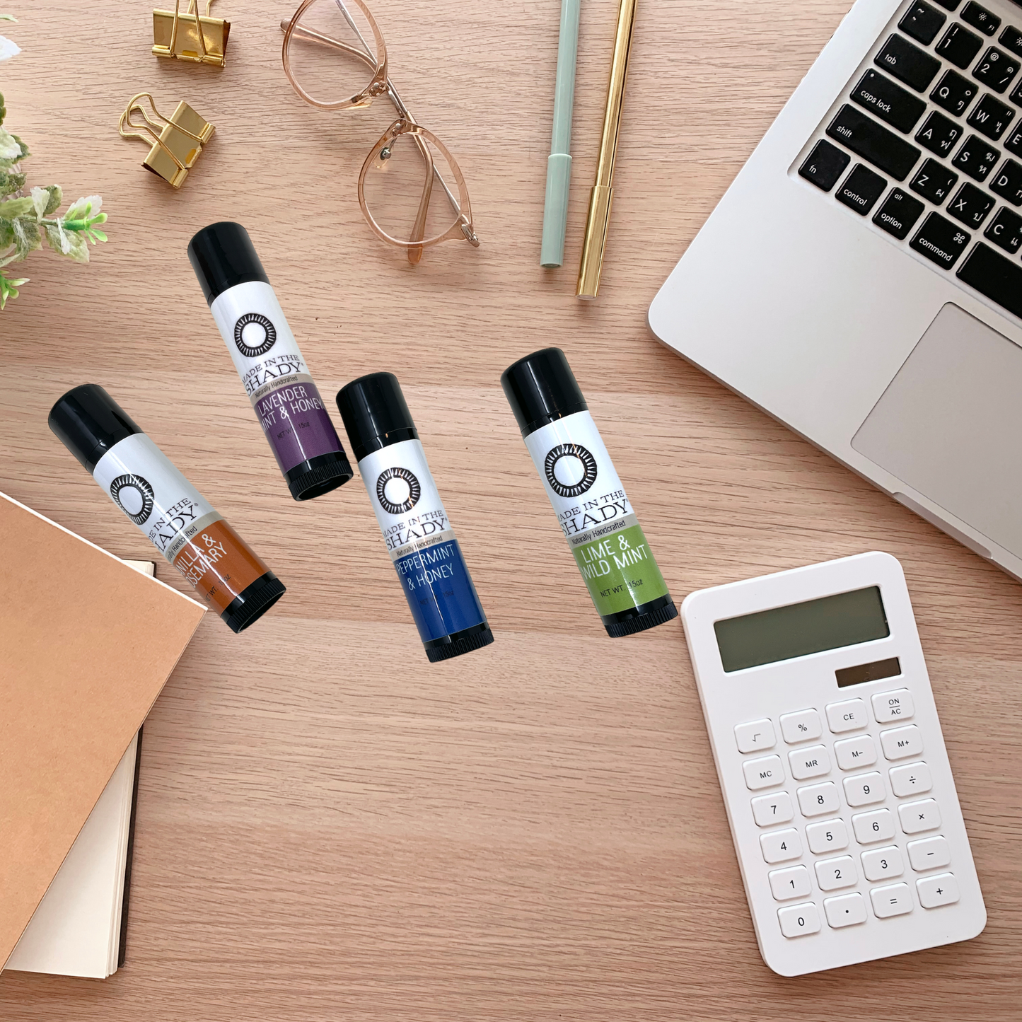 Hydrating Organic Lip Balm Collection: Best Sellers•4pack