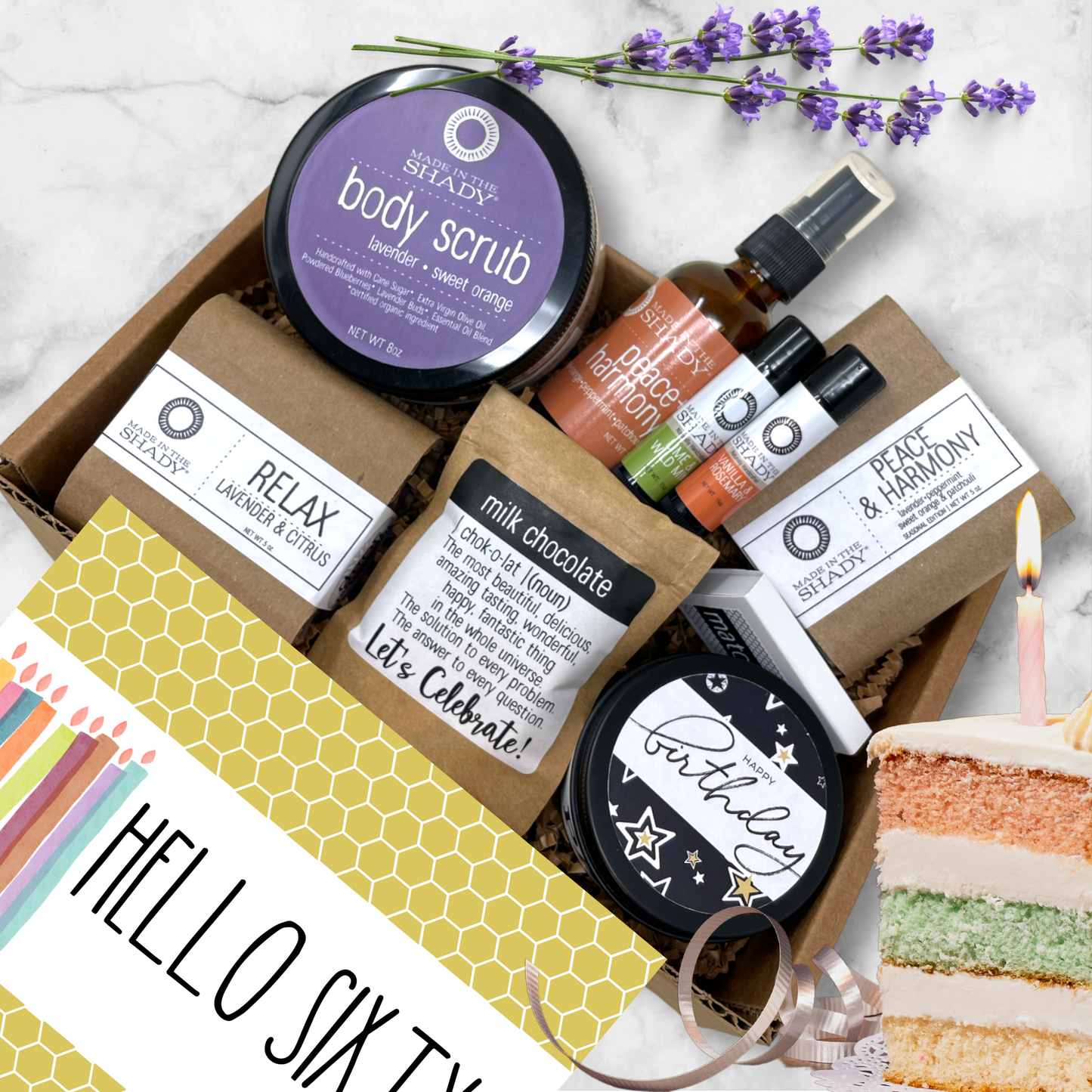 60th Ultimate Birthday Gift Self Care Package (9PC)