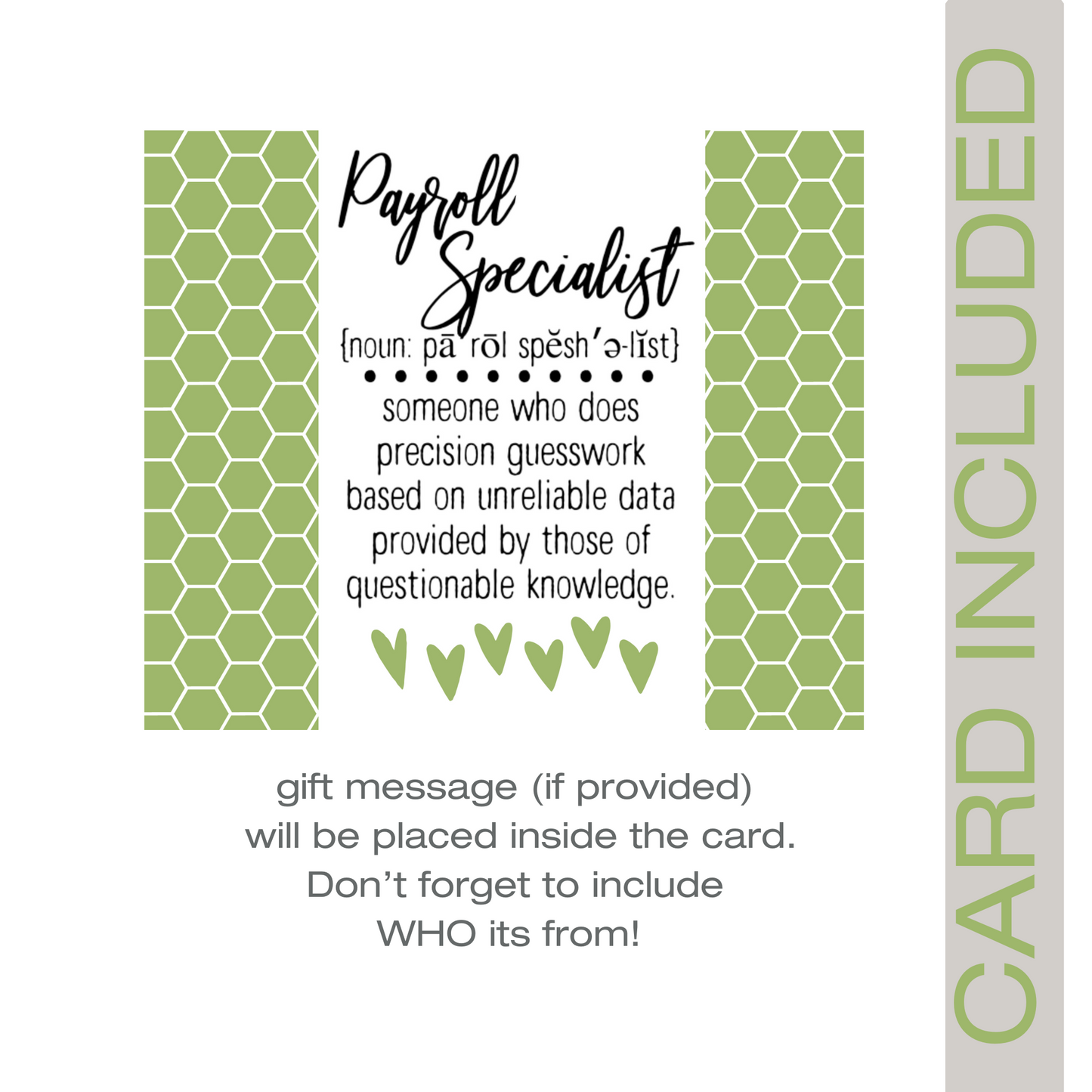 Payroll Specialist All Natural Pamper Care Package Gift (7PC)