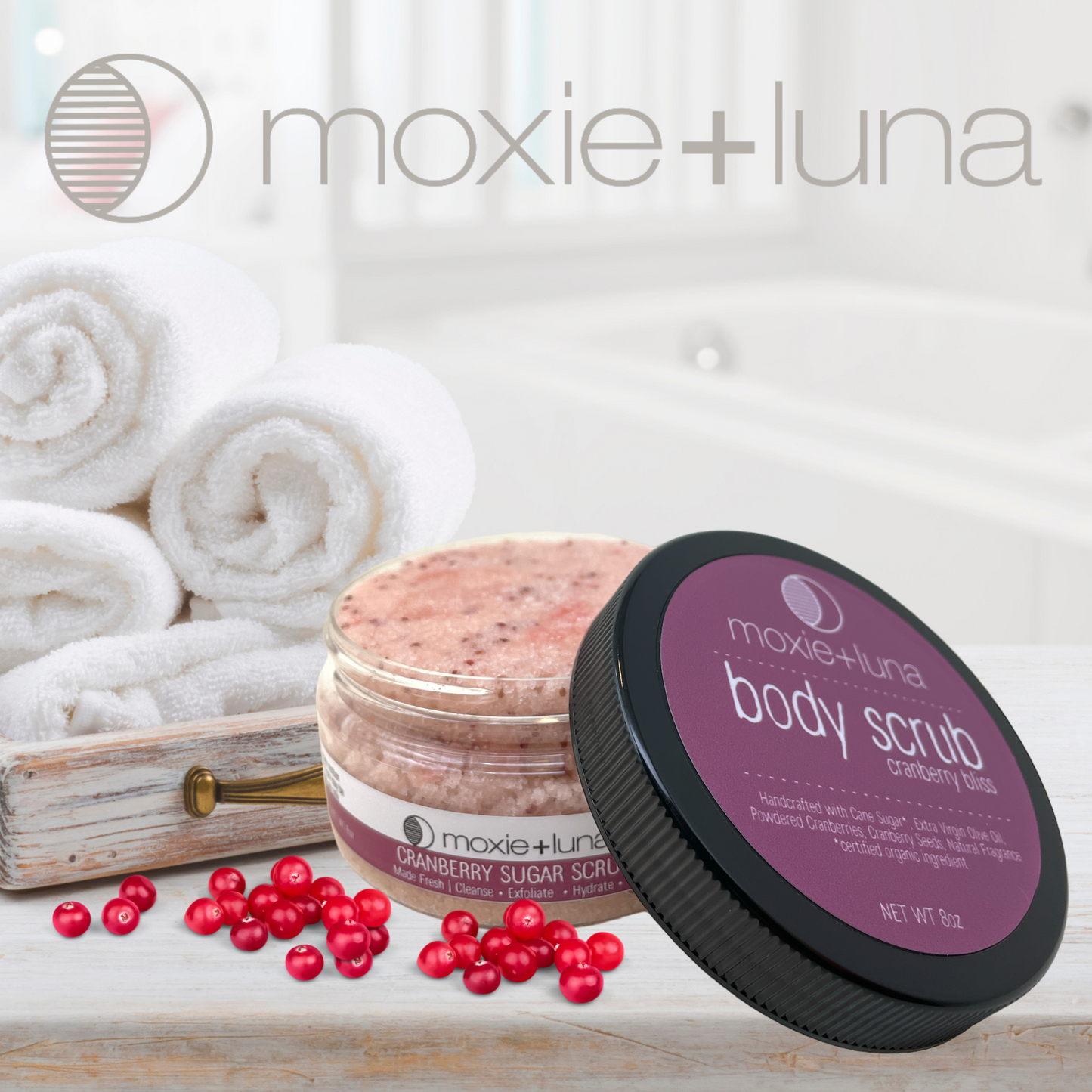 Cranberry Bliss Sugar Body Scrub (5oz)