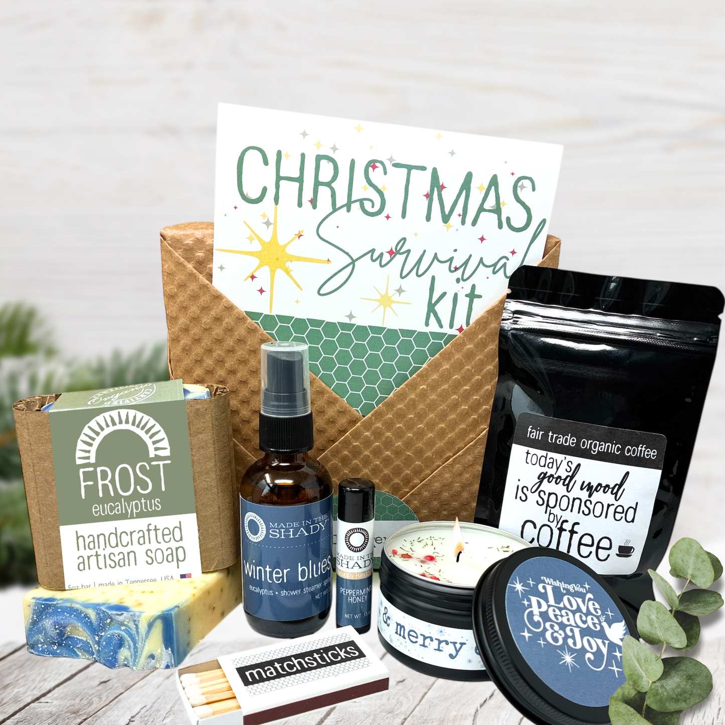 Christmas Survival Kit Care Package – Gift Ready + Free Shipping