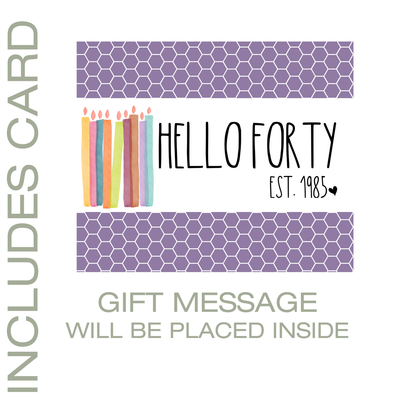 40th Birthday All Natural Self Care Pamper Package (7PC)