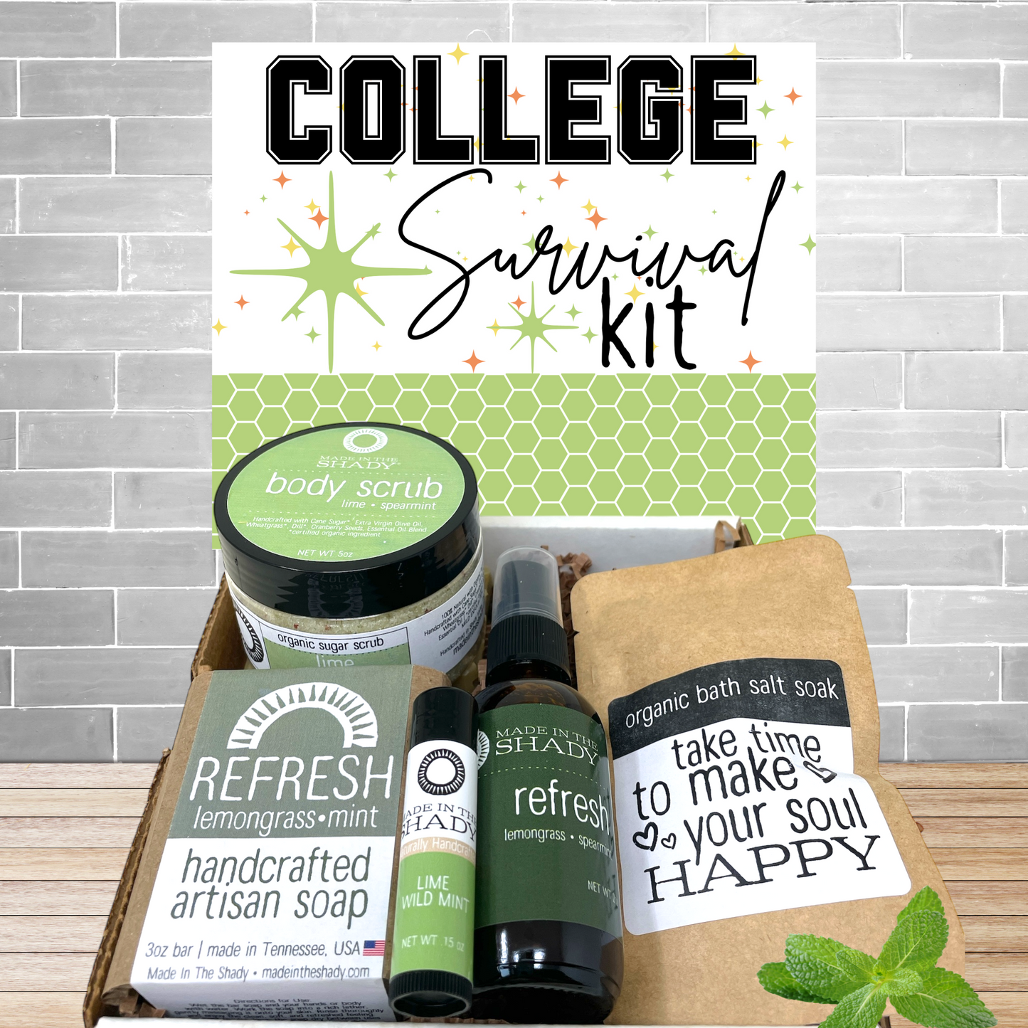 College Survival Kit Care Package – Wellness Gift Box