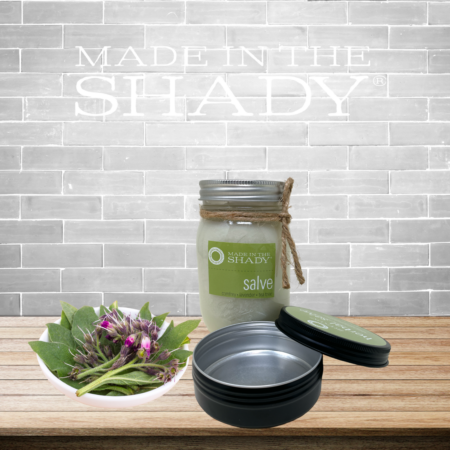 Herbal Healing Salve: Comfrey•Tea Tree•Lavender
