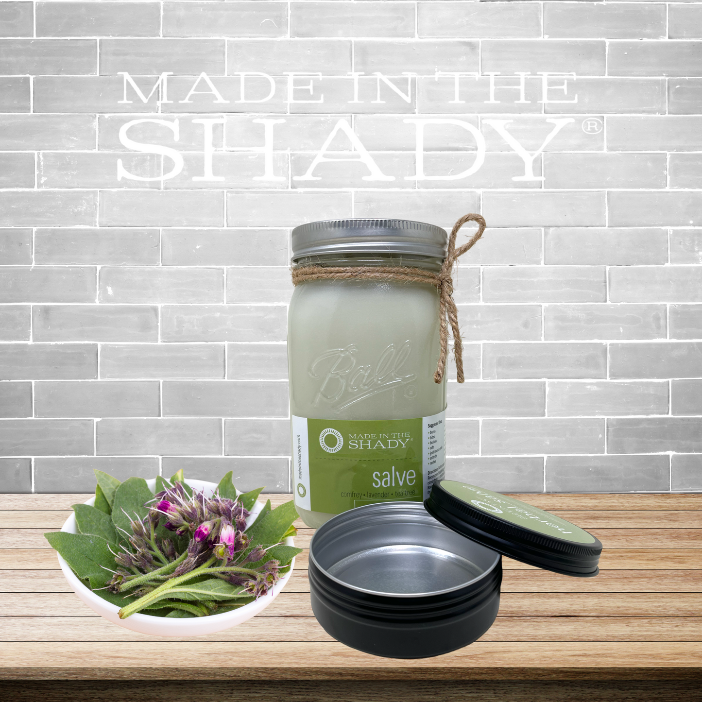 Herbal Healing Salve: Comfrey•Tea Tree•Lavender