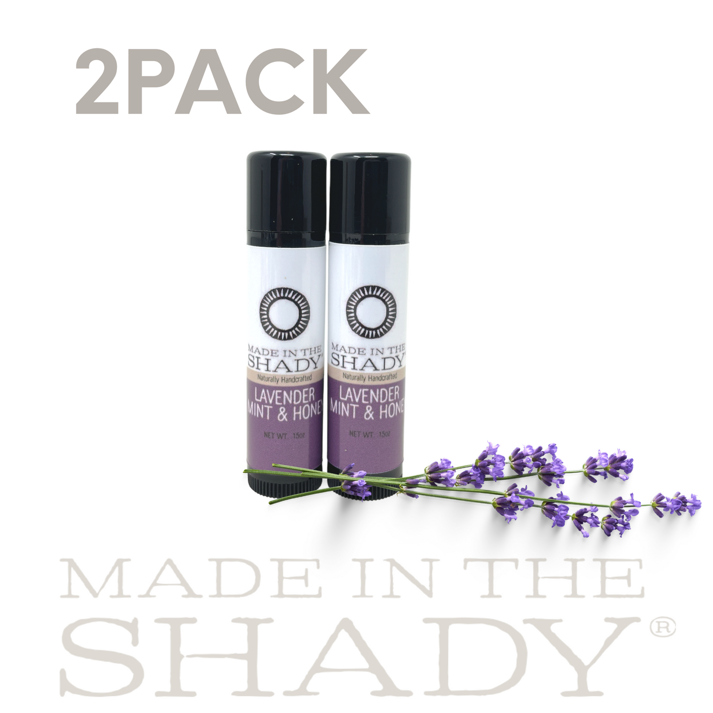 Lavender Mint Honey Lip Balm: 2 Pack