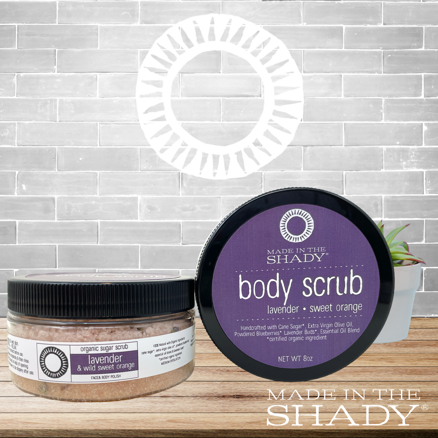 Lavender Sweet Orange Sugar Body Scrub (5oz)