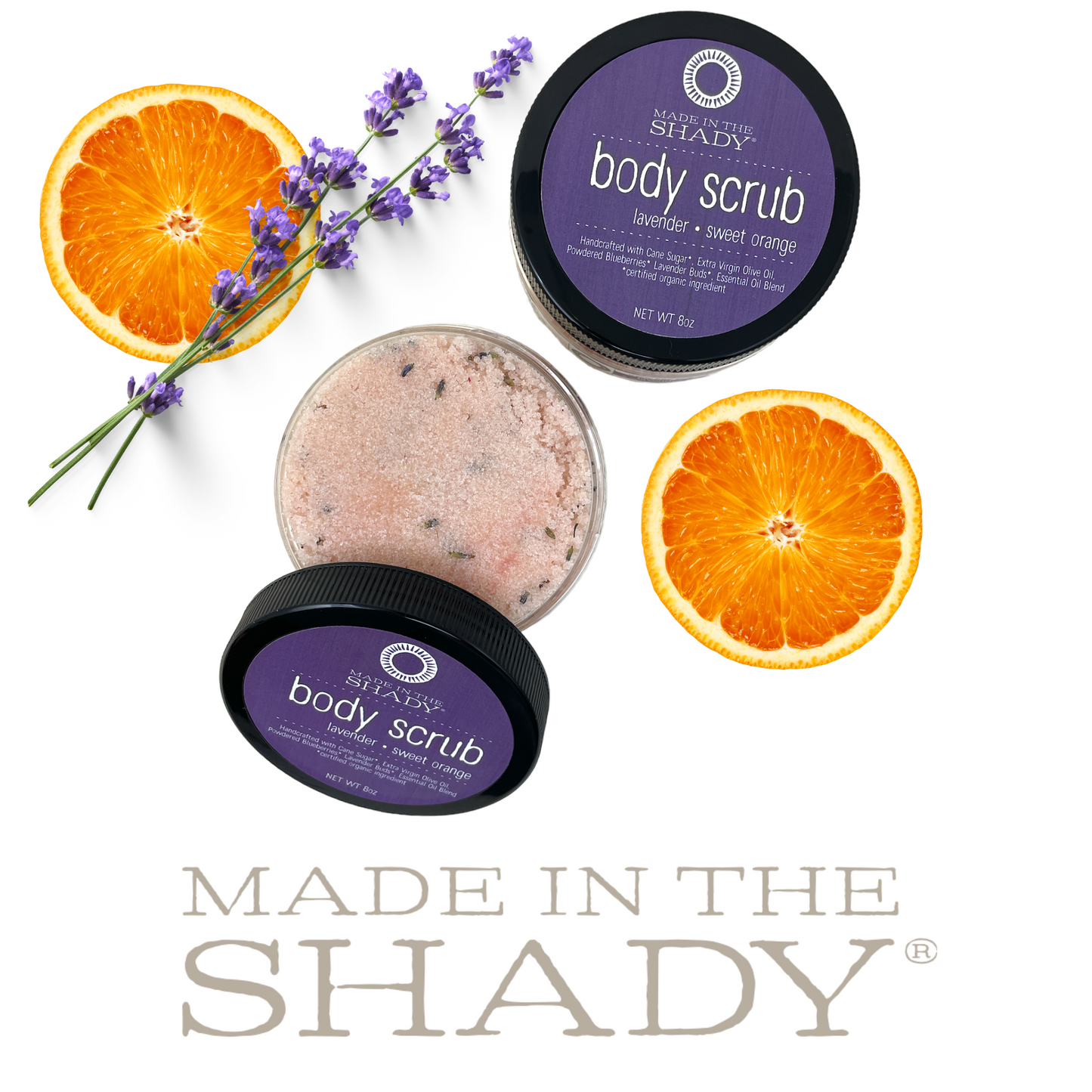 Lavender Sweet Orange Sugar Body Scrub (5oz)