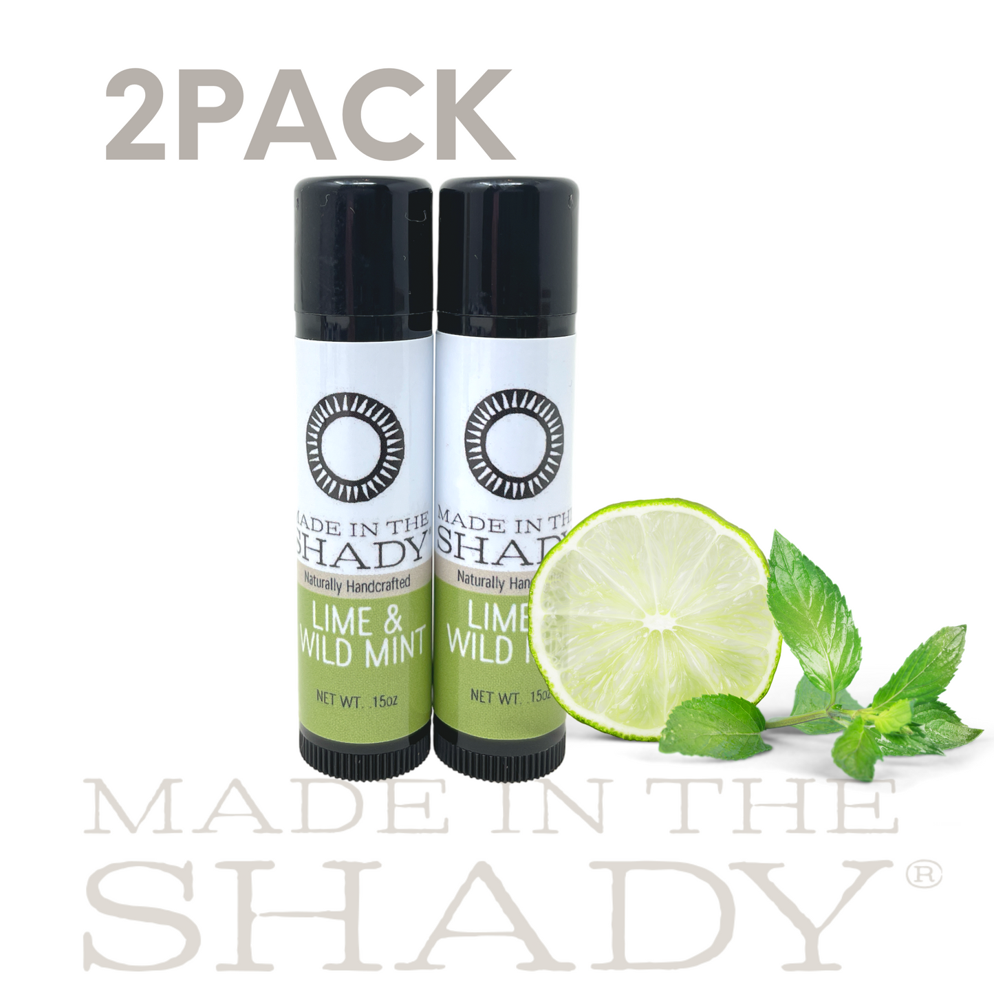 Lime Mint Mojito Organic Lip Balm: 2 Pack