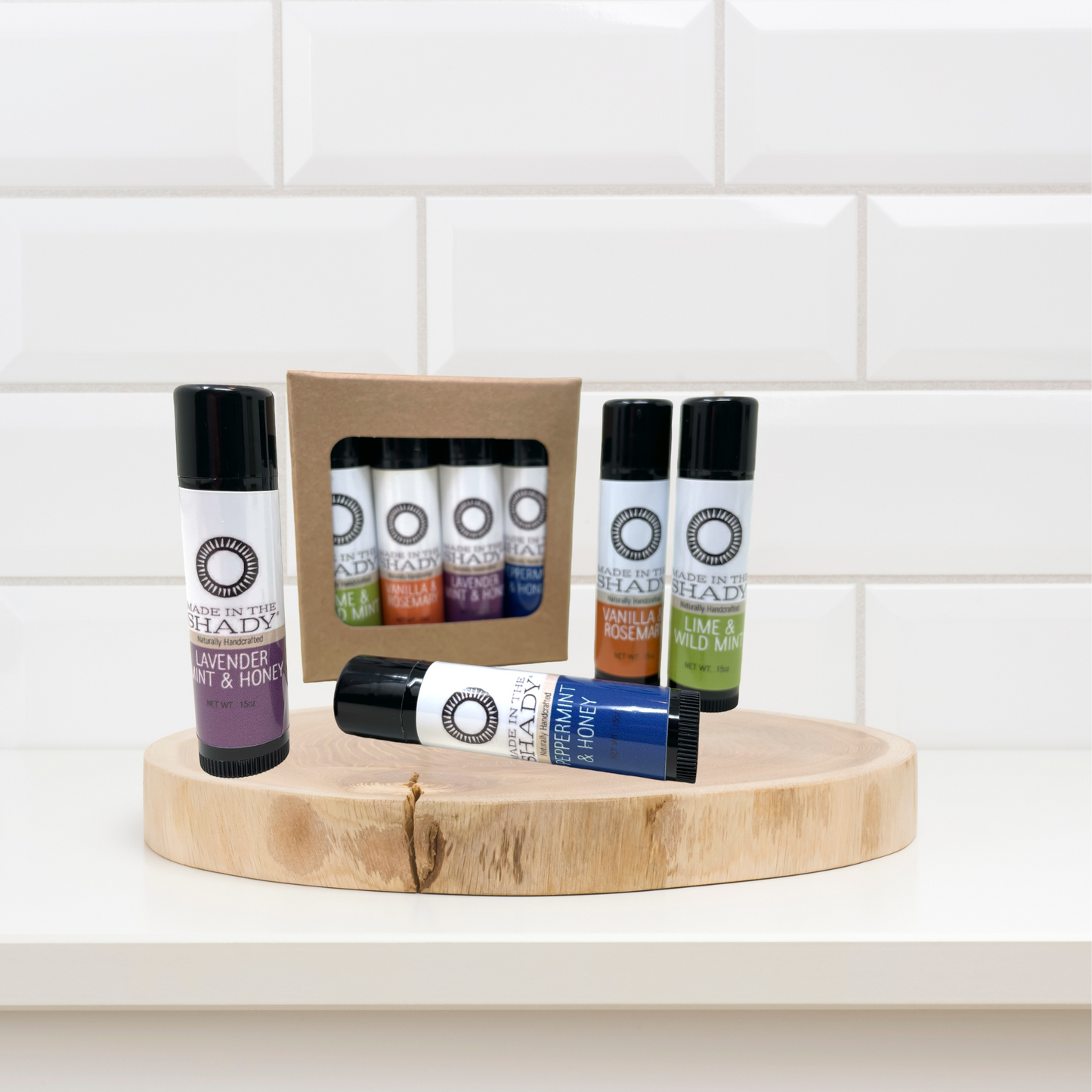 Hydrating Organic Lip Balm Collection: Best Sellers•4pack