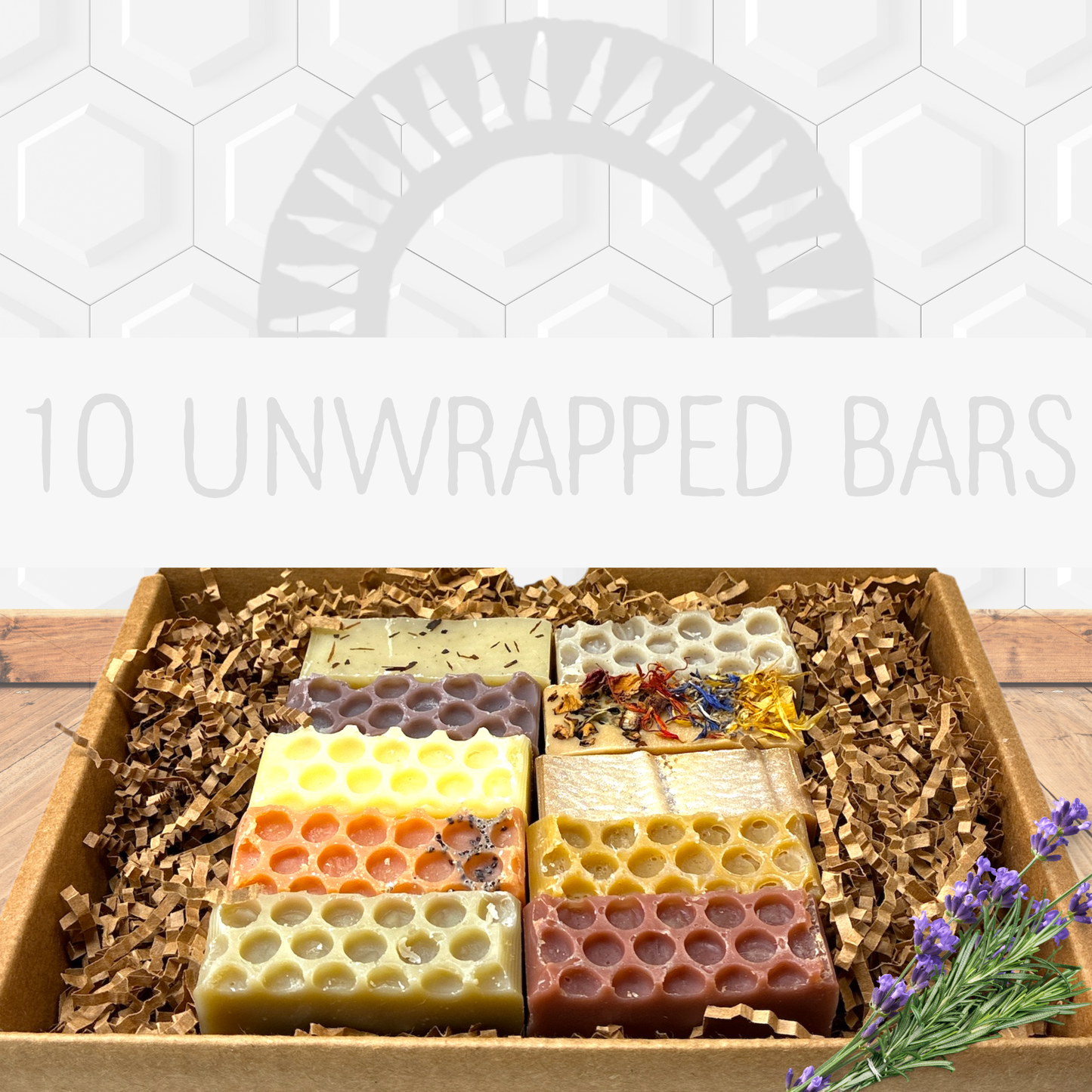 The LOAF: 10 Wrapped Handcrafted Natural Soap Bars