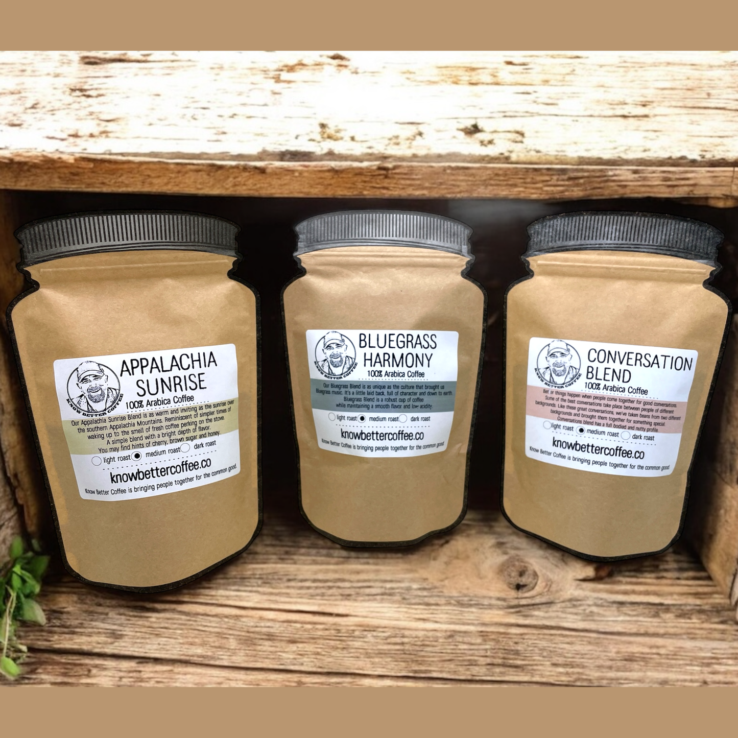 Appalachian Mountain Roasted Ground Coffee (3 Varieties Available)