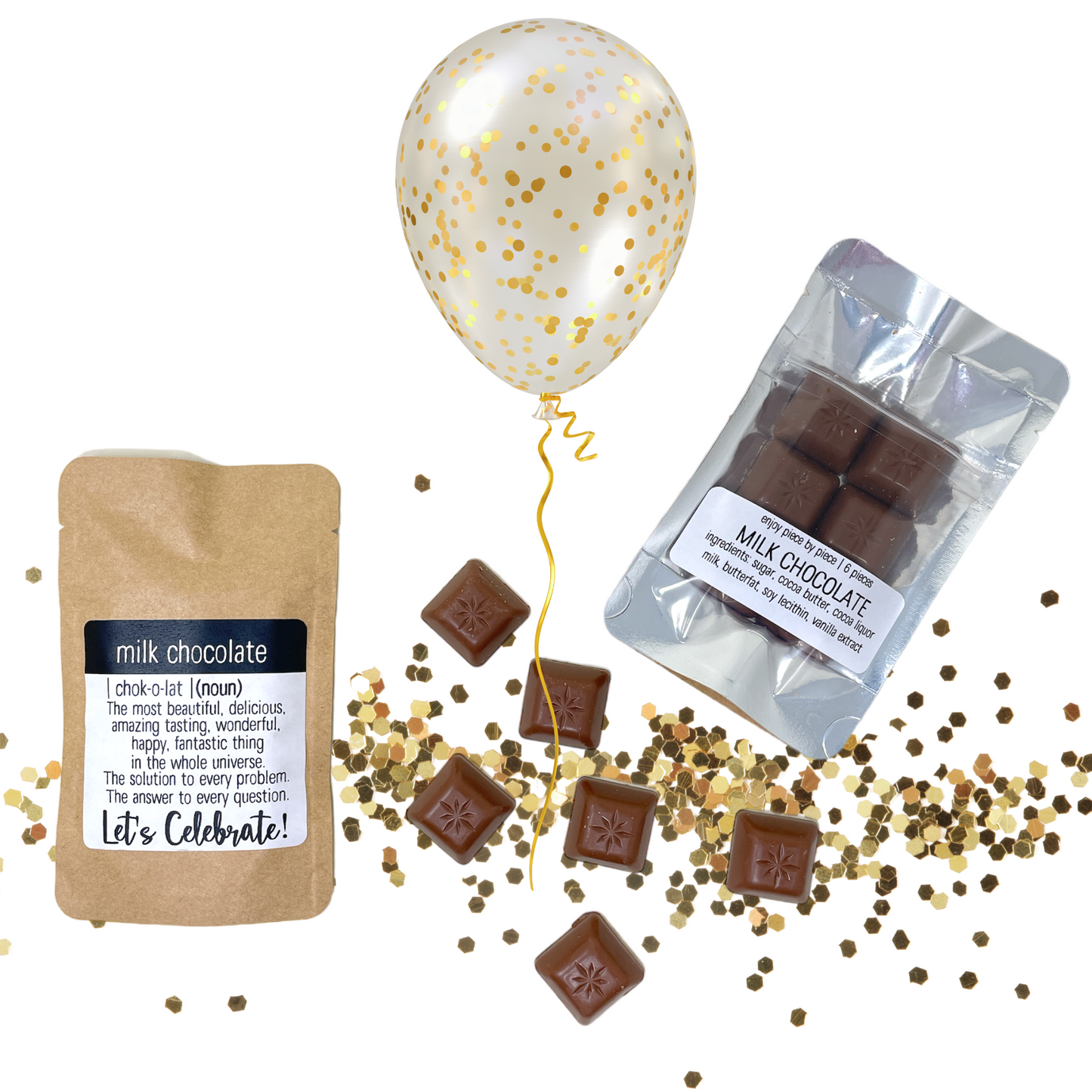 Let' Celebrate Definition Milk Chocolate Treat Packet (6 pieces)