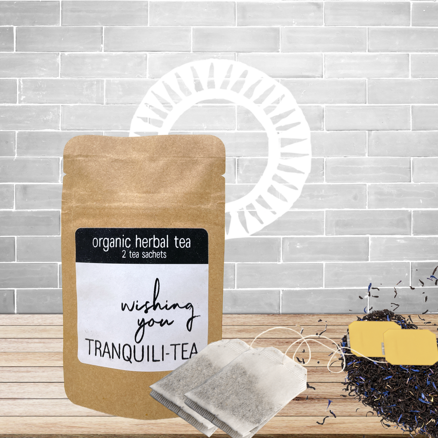 Organic Tea Packet: Wishing You Tranquil-i-Tea" (2 Sachets)