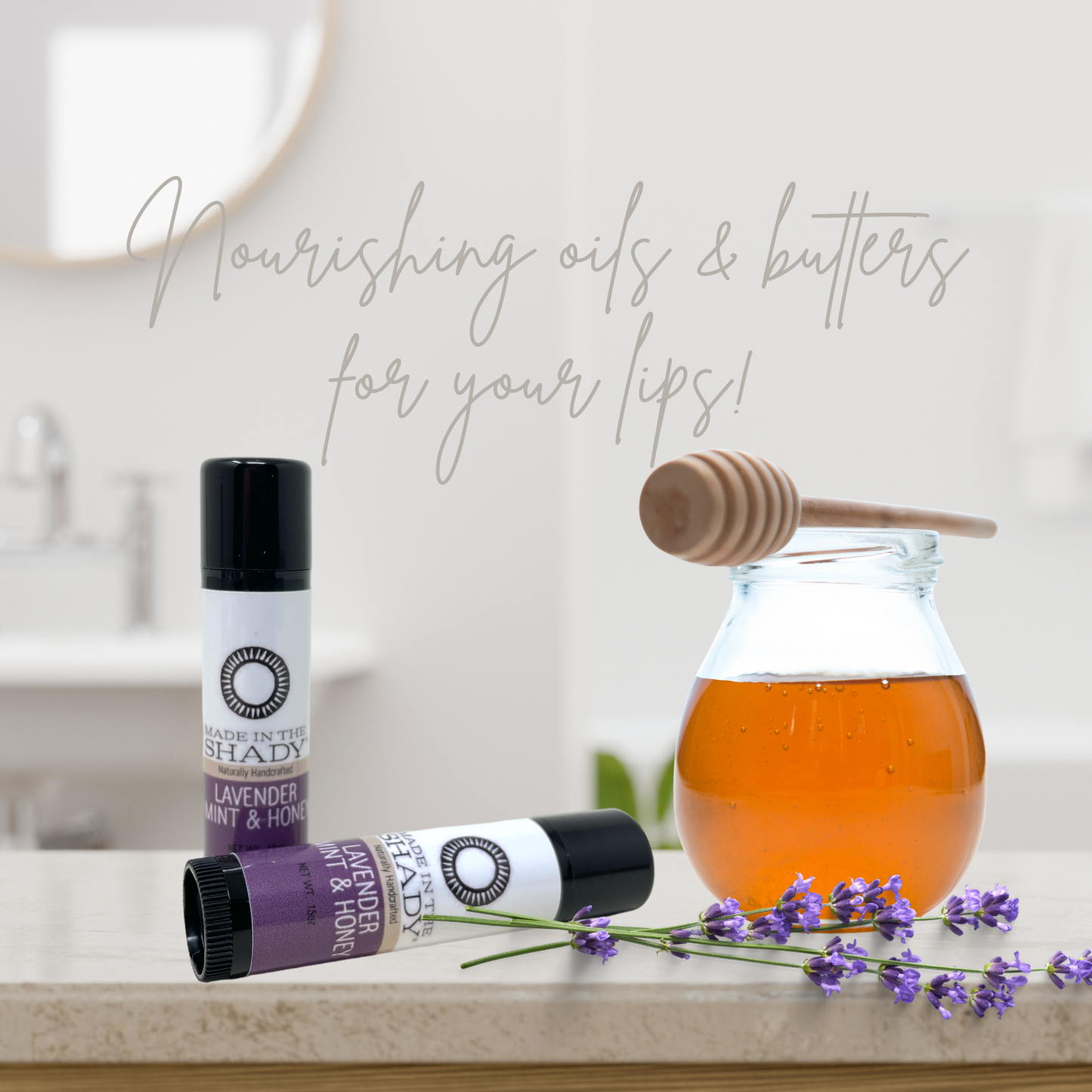 Lavender Mint Honey Lip Balm: 2 Pack