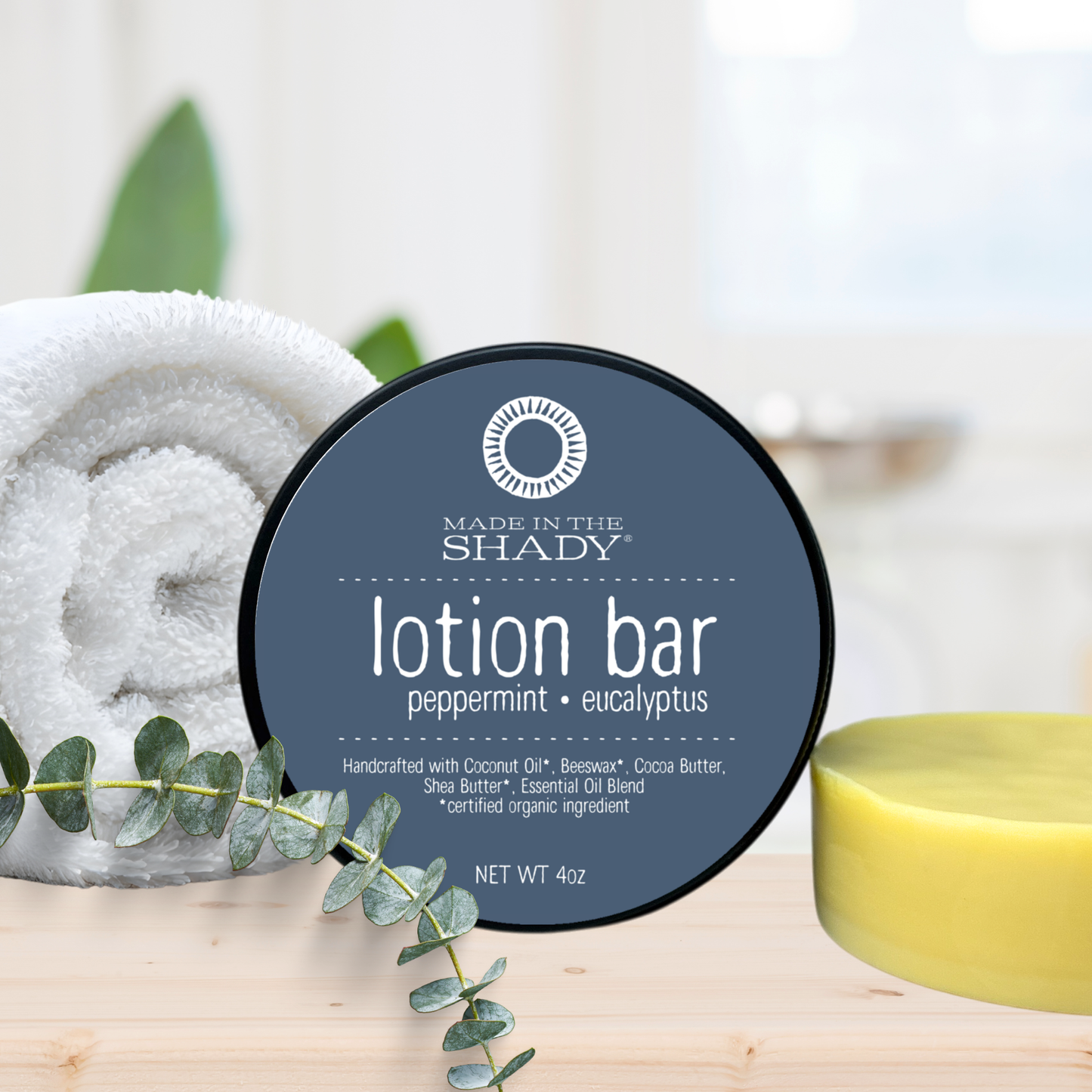Solid Lotion Bars • Organic In-Shower Moisturizer