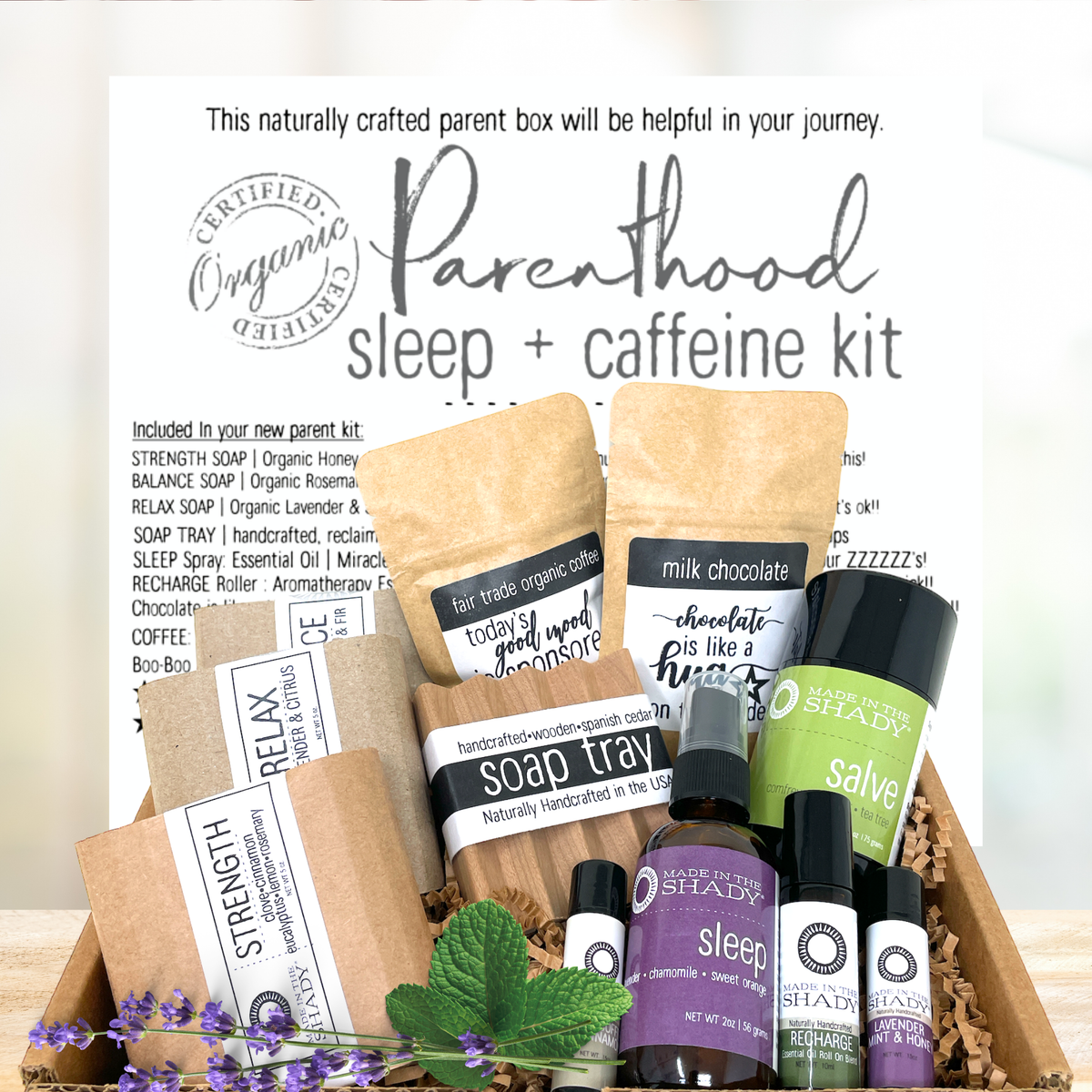 New Parent Care Package Sleep & Caffeine Kit (11PC)