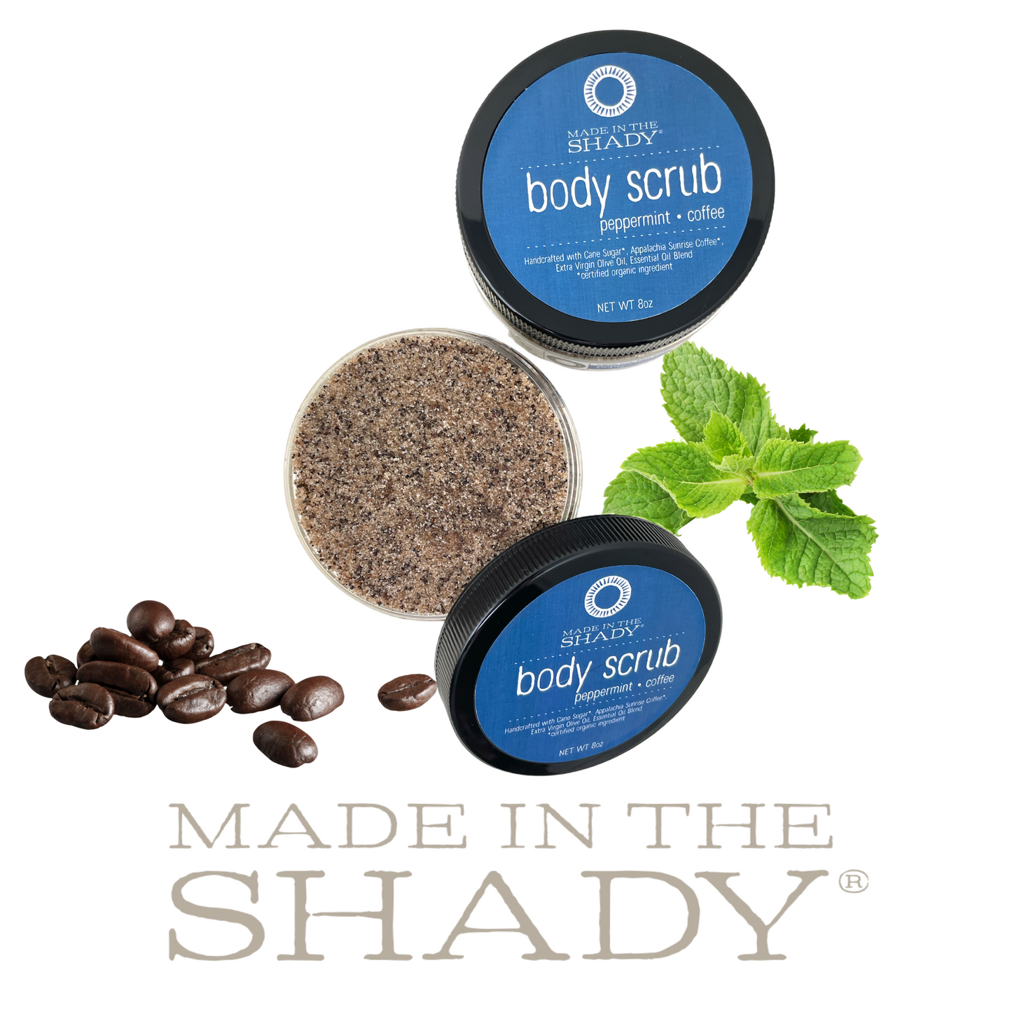 Peppermint Coffee Sugar Body Scrub (5oz)