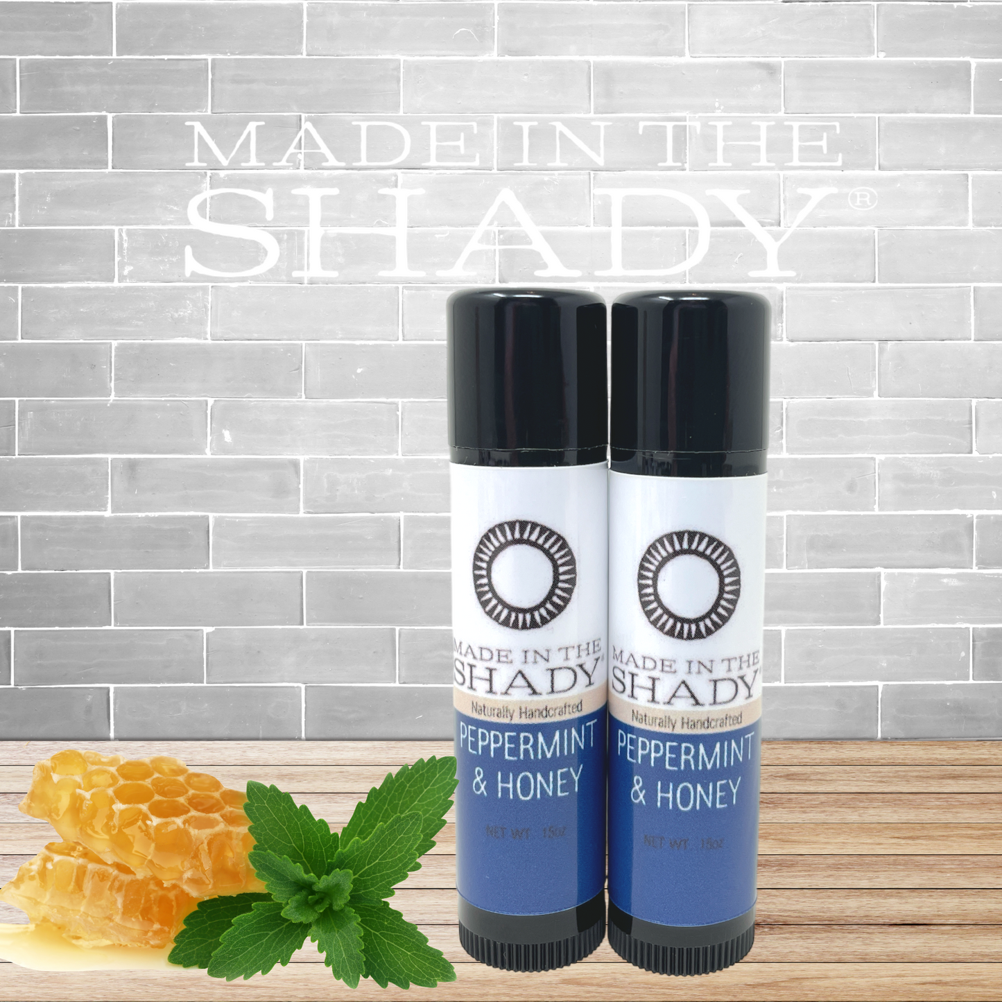 Peppermint Honey Organic Lip Balm: 2 Pack