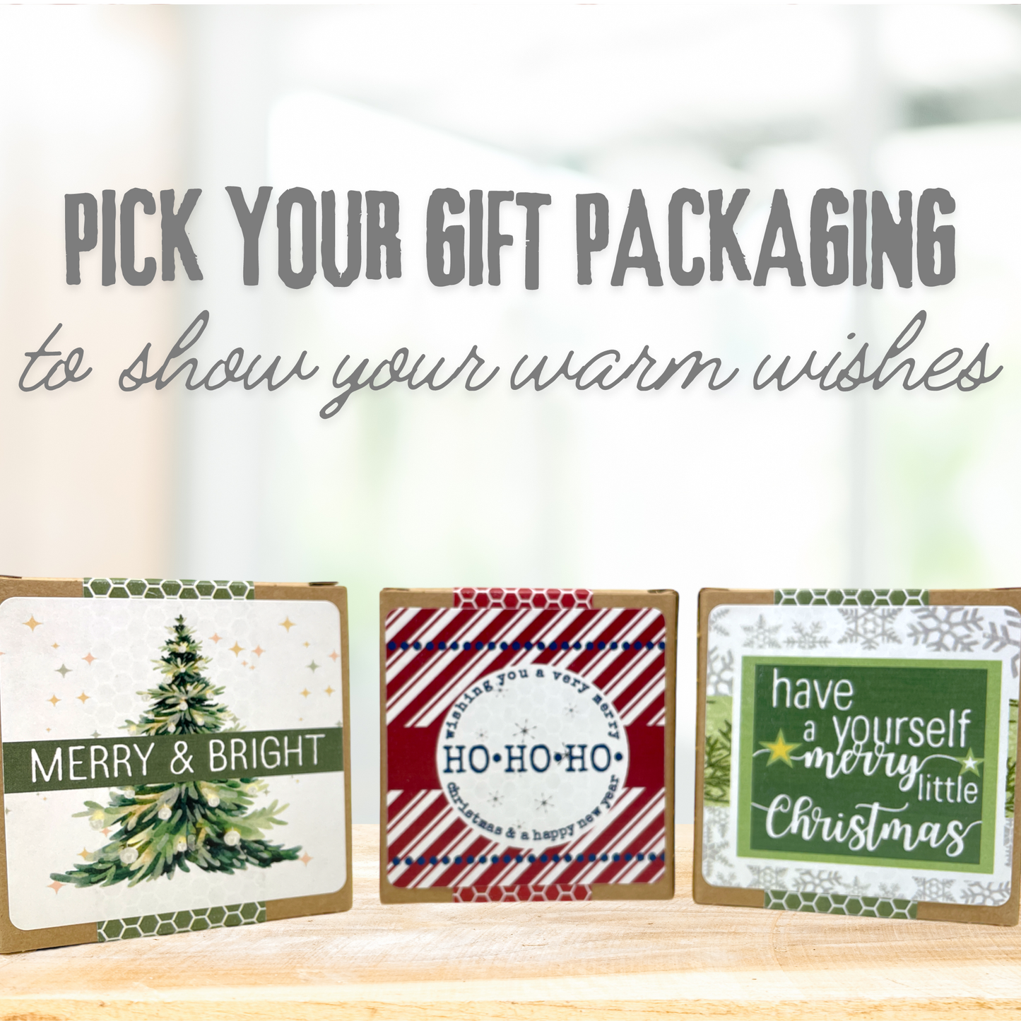 Organic Christmas Lip Balm Gift Set (4-Pack)• GIFT READY! •