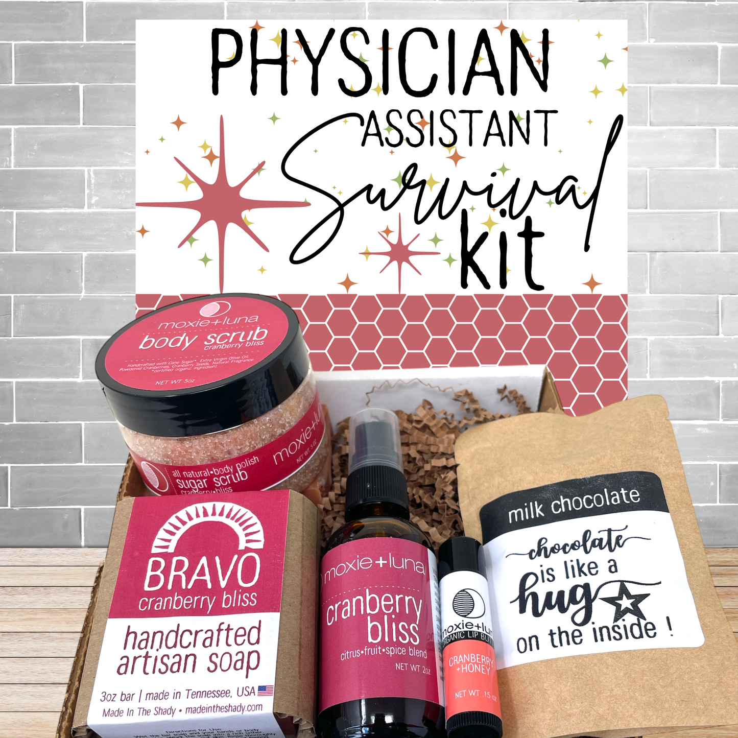 Personalized Care Package for Physician Assistant • PA Gift Box • WRAPPED