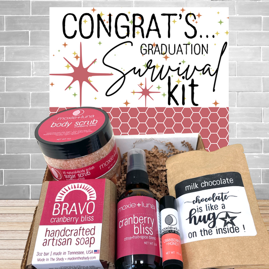 Graduation Survival Kit Care Package•  WRAPPED