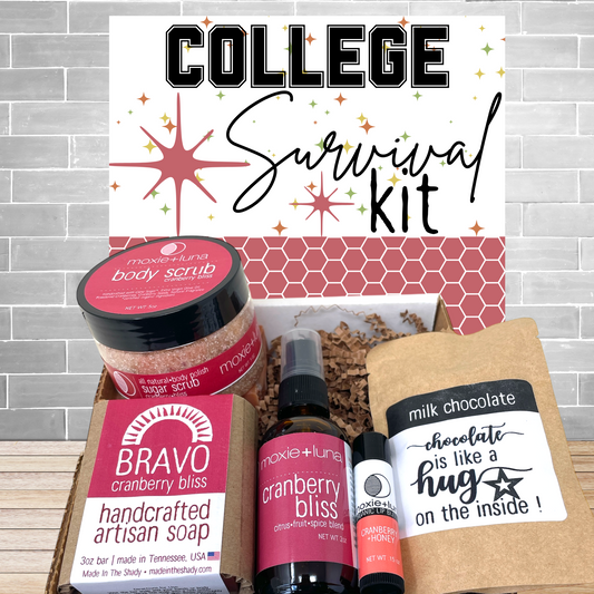 College Survival Kit Care Package – Wellness Gift Box