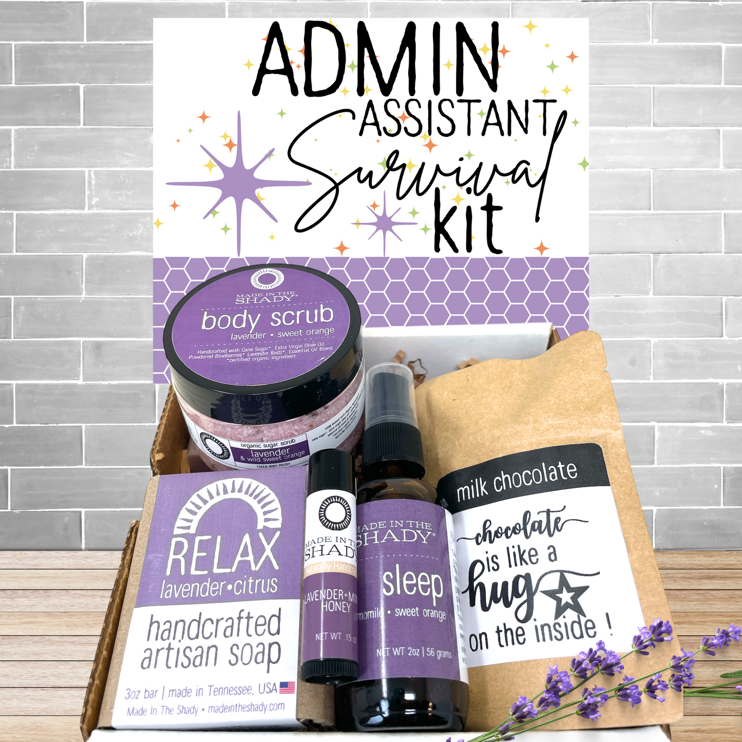 Admin Assistant Pamper Gift – Appreciation, Retirement, or Admin Week • WRAPPED
