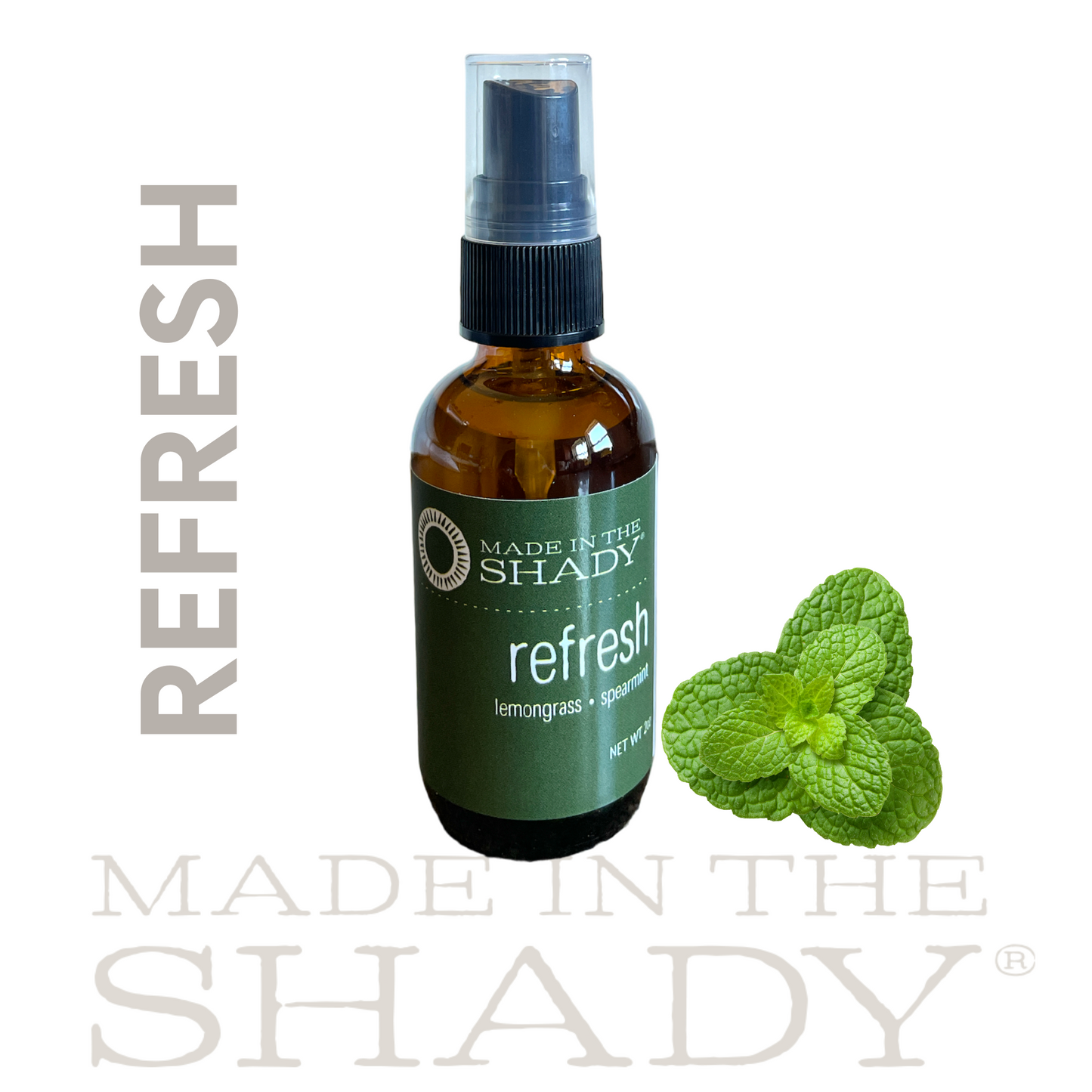 REFRESH Lemongrass•Spearmint•Stress and Anxiety Relief •Linen, Room and Body Spray (Pick Size)
