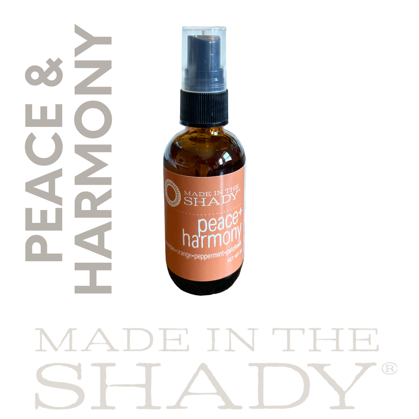 PEACE and HARMONY Lavender•Peppermint•Orange•Patchouli•Aromatherapy Spray (2oz)