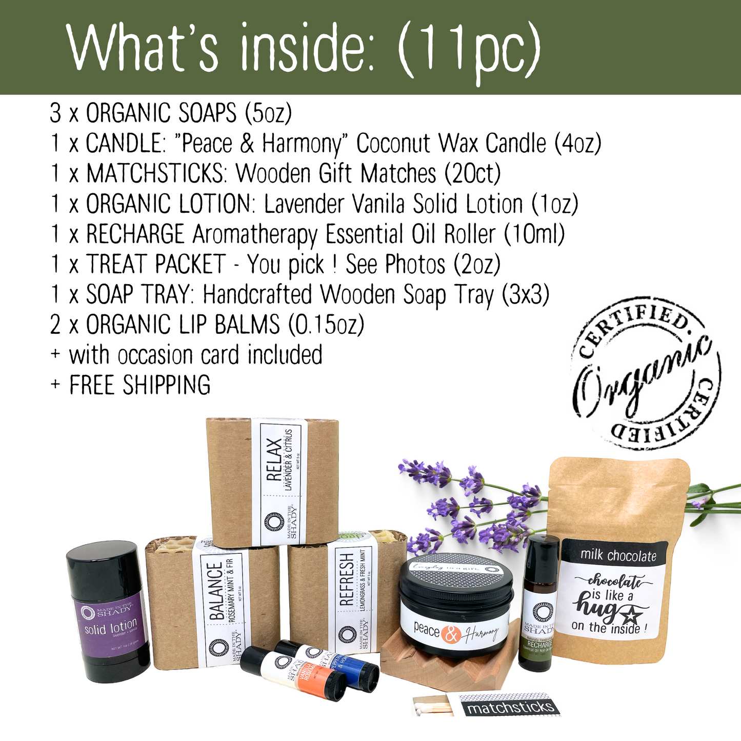 Relax and Enjoy • All Natural Deluxe Care Package (11PC)
