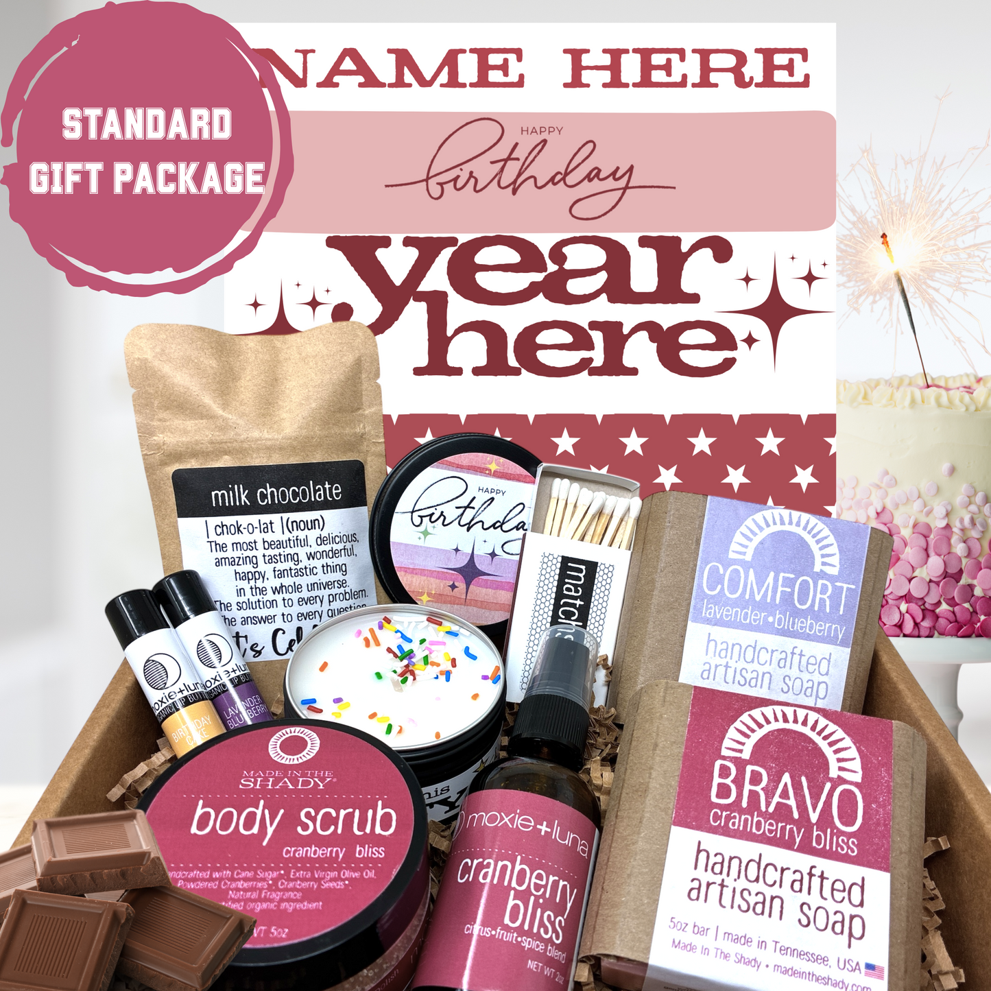 Personalized 14th Birthday Gift Box for Teen Girls – Care Package