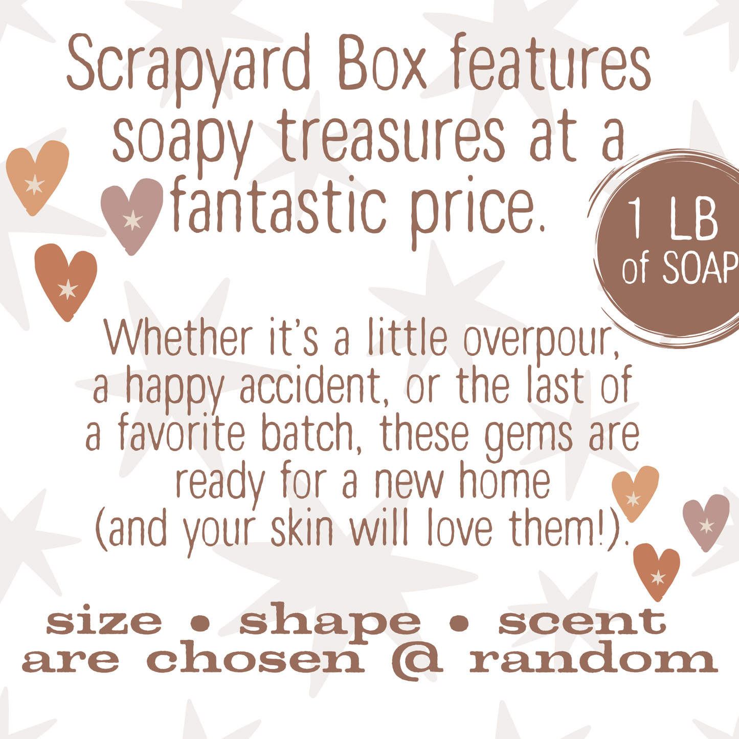 1LB of Soap • Shady Scrapyard Box • Zero Waste • Delightfully Discounted