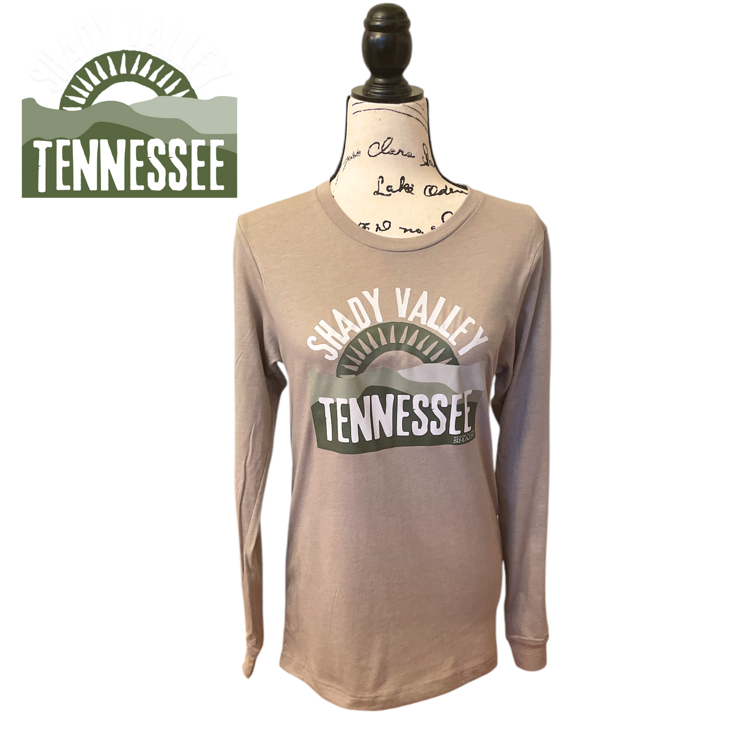 Unisex Stone Long Sleeve Shady Valley T-shirt