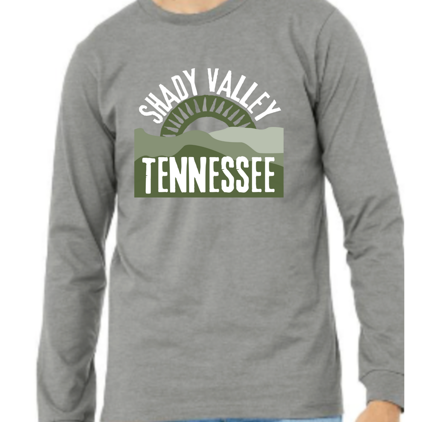 Unisex Stone Long Sleeve Shady Valley T-shirt