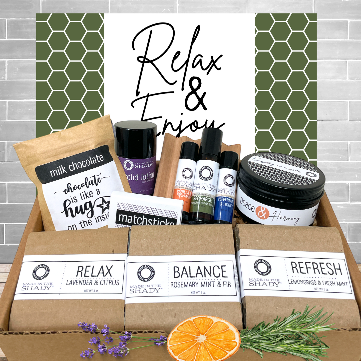 Relax and Enjoy • All Natural Deluxe Care Package (11PC)
