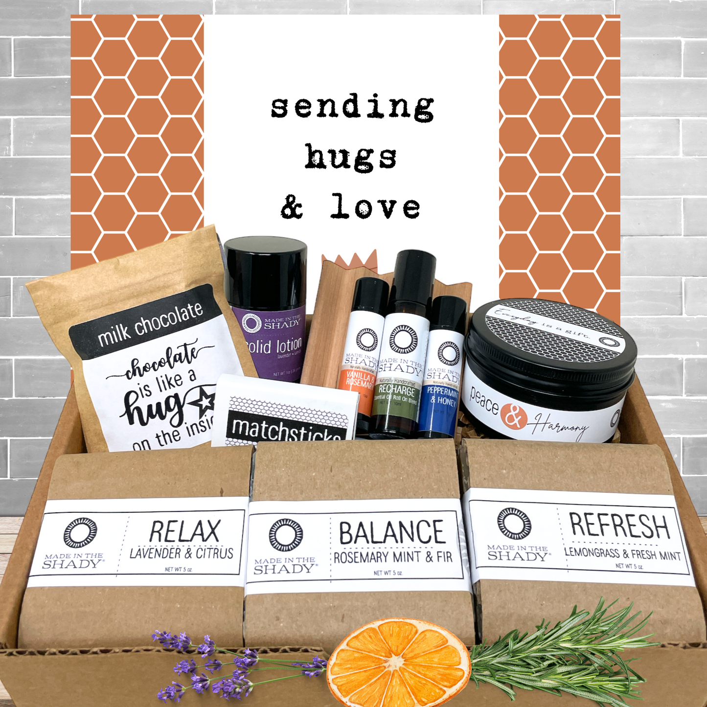 Sending Hugs Sympathy Comfort Care Package (11PC)