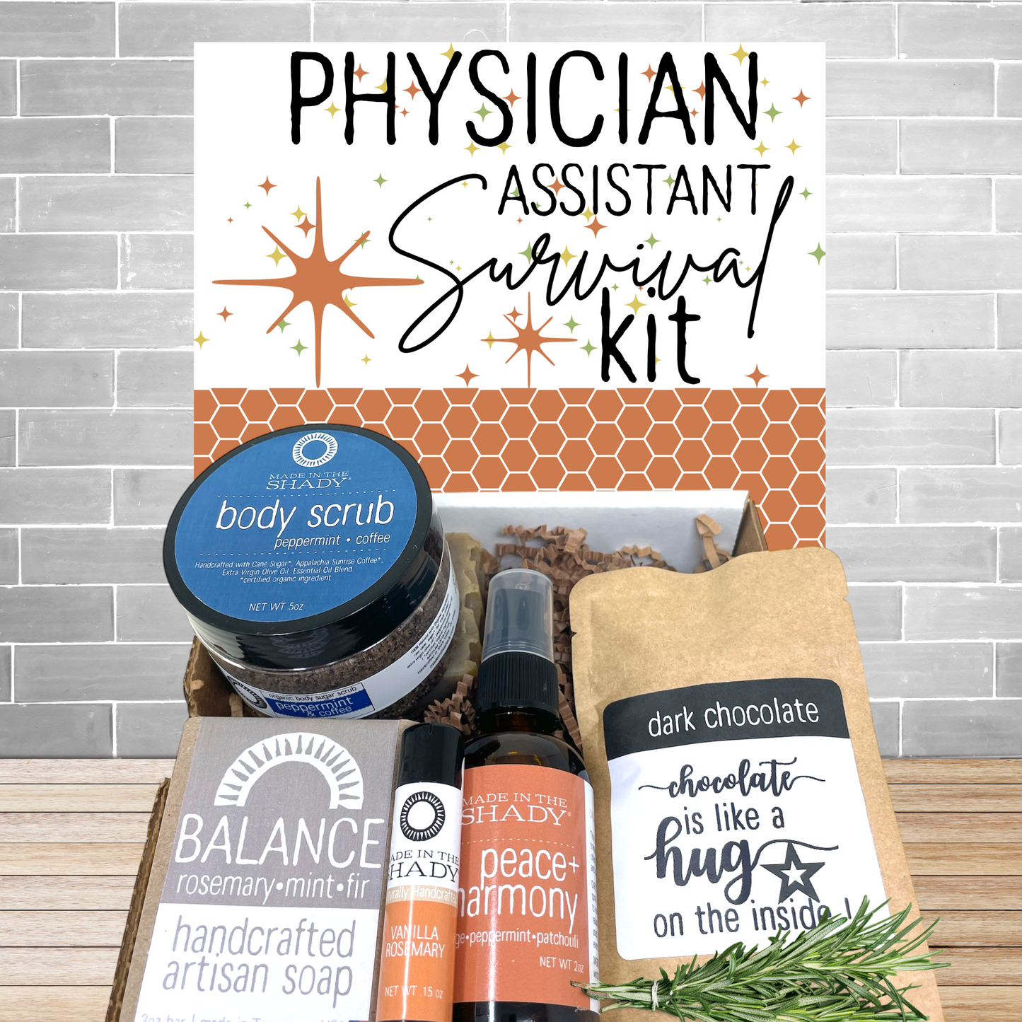 Personalized Care Package for Physician Assistant • PA Gift Box • WRAPPED
