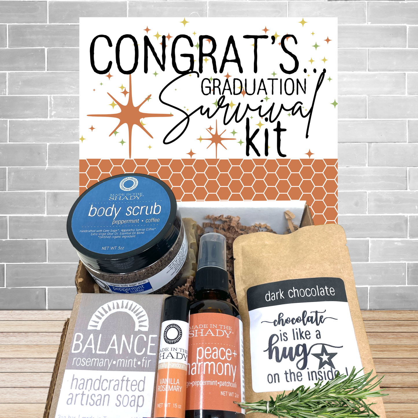 Graduation Survival Kit Care Package•  WRAPPED
