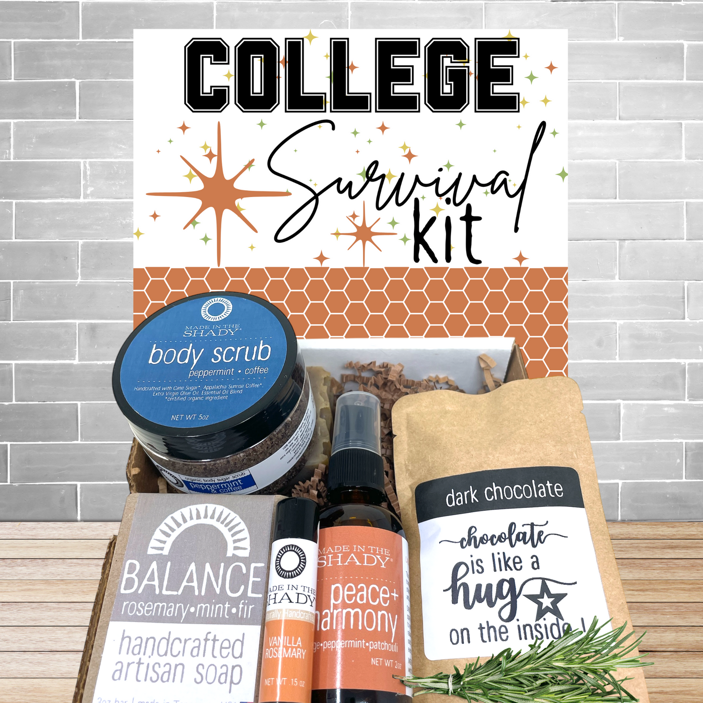 College Survival Kit Care Package – Wellness Gift Box