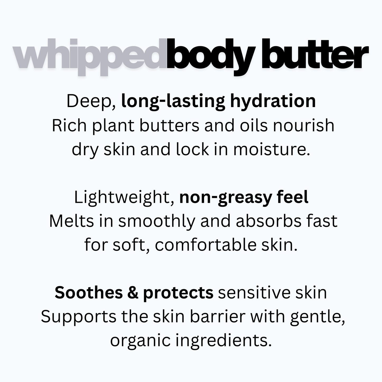 8oz Whipped Body Butter – Organic Shea & Cocoa Butter | Seasonal Winter Moisturizer