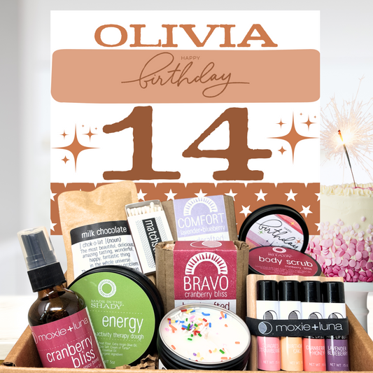 Personalized 14th Birthday Gift Box for Teen Girls – Care Package