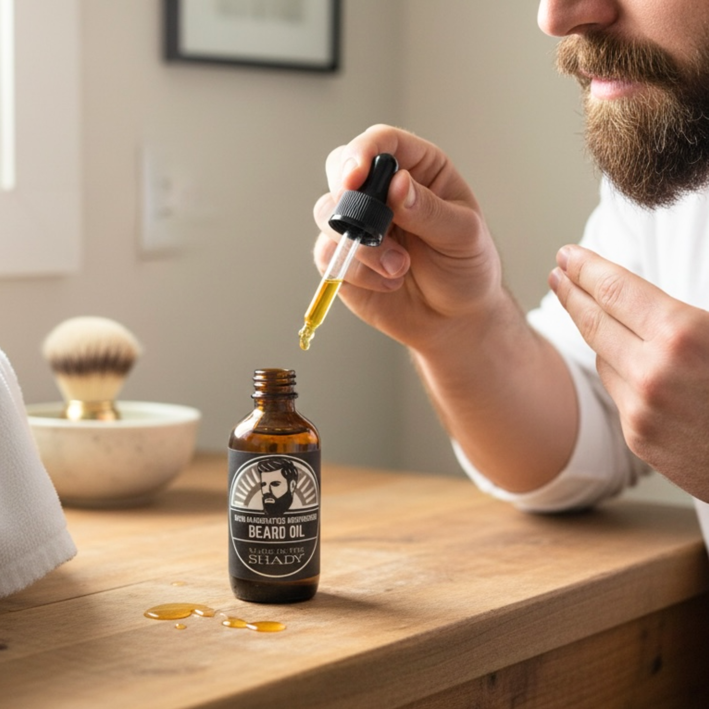 Handcrafted Mountain Pine Beard Oil – Organic Moisturizing Beard Conditioner • Natural Shine & Softness