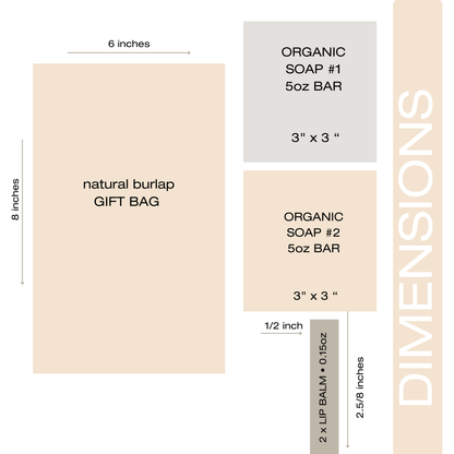 Volunteer Appreciation Gift Set • Organic Soap & Lip Balm Thank You Gift Box • Eco-Friendly Self Care