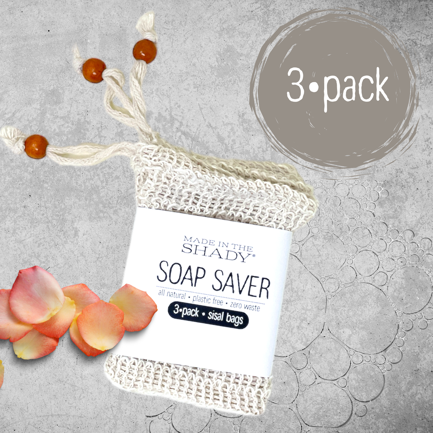 All Natural Soap Saver • Sisal Bag • Soap Sock