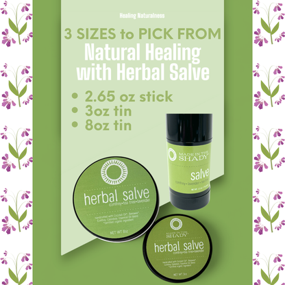 Herbal Healing Salve: Comfrey•Tea Tree•Lavender